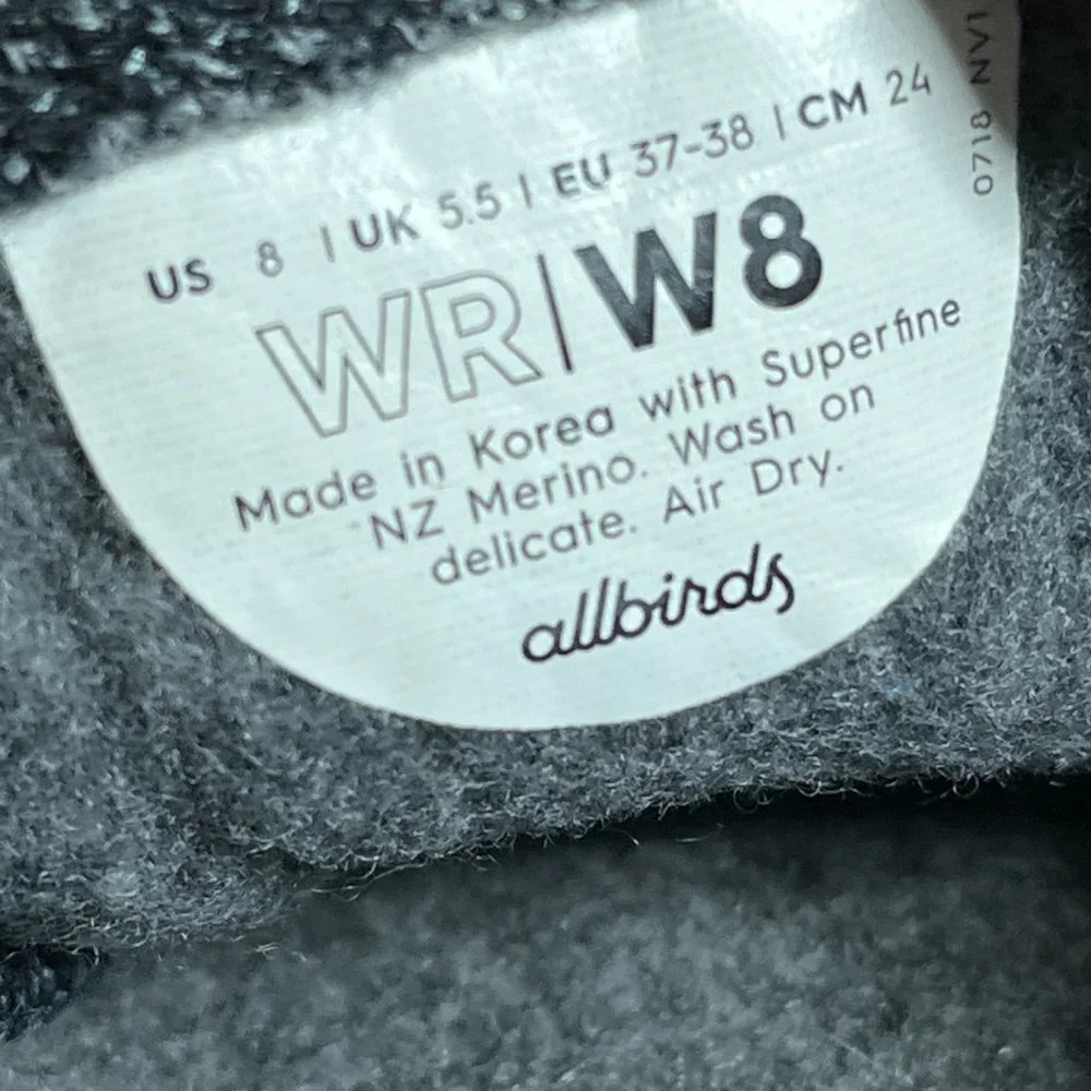 Allbirds Women's Wool Runners Gray Athletic‎ Shoes